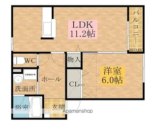 シャレー茜【203号室】の間取り