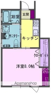 ロングリバーホーム桜木町 A【102号室】の間取り
