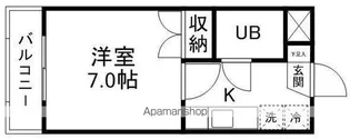 コーポ中島丁【207号室】の間取り