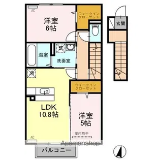 ブリリアント ヴィラ【202号室】の間取り