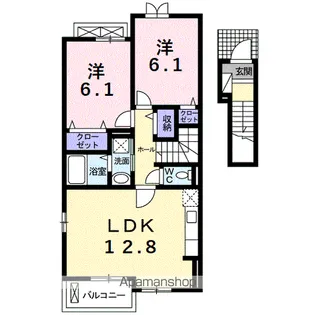 プラシードⅣ【2階】の間取り