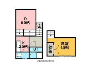スリーステージ【1階】の間取り