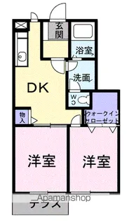 ローズデール【1階】の間取り