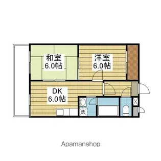 コーポカワモト5【.512号室】の間取り