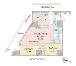 ドゥーエ早稲田【10階】の間取り