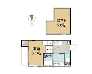 HEALING TERRACE【201号室】の間取り