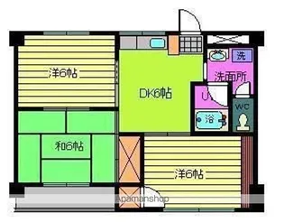 第86杉フラット【3階】の間取り