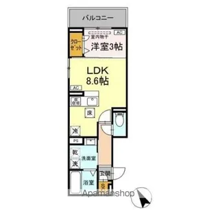 ルナジア【1階】の間取り