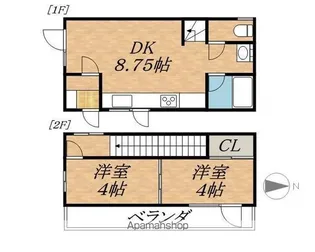 北海道河東郡音更町北鈴蘭南3丁目【一戸建】の間取り