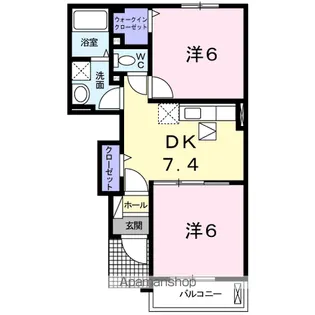 シュエット【1階】の間取り
