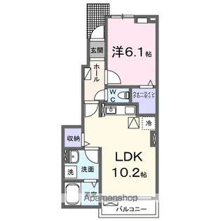 ファイン【1階】の間取り