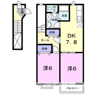 グーテンベルク【2階】の間取り