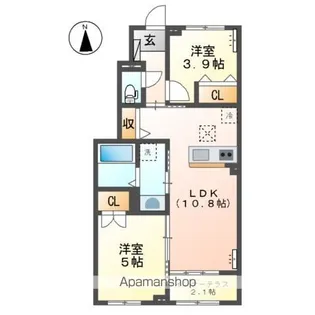 リラ・コンフィ【1階】の間取り