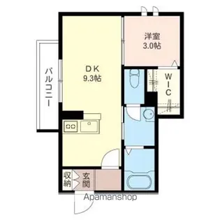 カーサ・ラゴルナ【208号室】の間取り