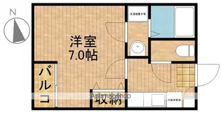 クレフラスト新浜松駅西【2階】の間取り