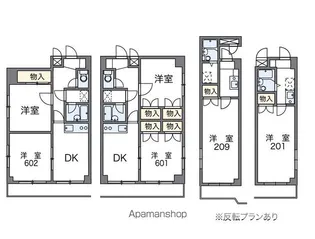 レオパレスサザンクロスプラザ【3階】の間取り