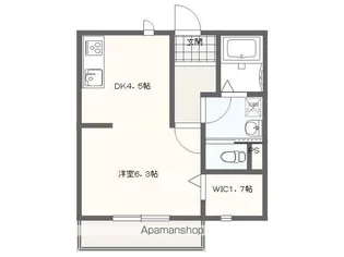 第3アンシックス【205号室号室】の間取り