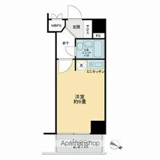 ライオンズマンション川崎貝塚第2【203号室】の間取り