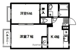 第5コーポサンライズ【105号室】の間取り
