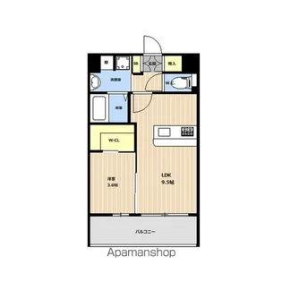 VALENTIA西公園【205号室】の間取り