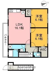 セジュールセントレ【2階】の間取り