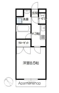 第3間下ビル【2階】の間取り