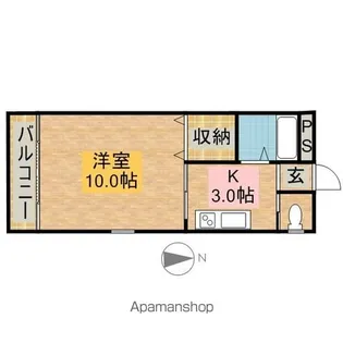 エンブレムNY【D号室】の間取り
