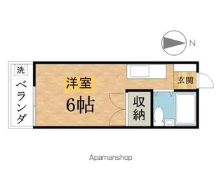 メゾンクレール【105号室】の間取り