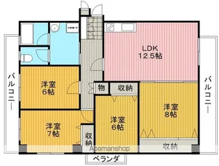 桜町第一ハイツ【2階】の間取り