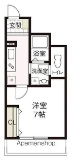 プランタン鶴見【102号室号室】の間取り