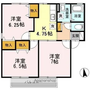 3Kの間取り画像