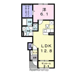 フジノアール【1階】の間取り