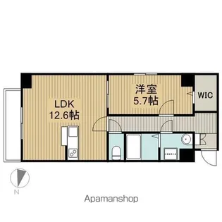 フェアリータワー若草【602号室】の間取り