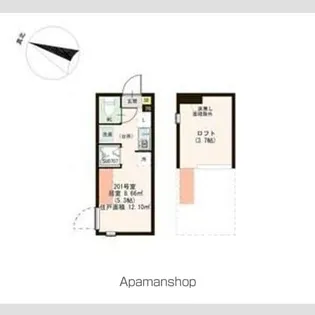 ソレイユテラス東十条【2階】の間取り
