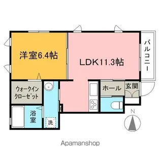 プリーマA【103号室】の間取り