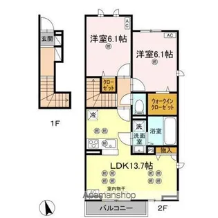 ローゼン太田【2階】の間取り