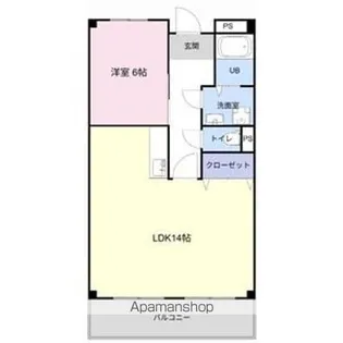 リンピア中道【2階】の間取り