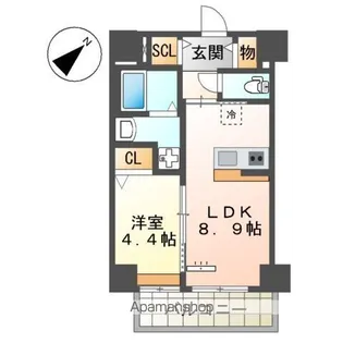 セラヴィ箱崎【6階】の間取り