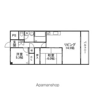 滋賀県栗東市霊仙寺6丁目【マンション】の間取り