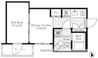 CREATIF池袋本町【-1階】の間取り