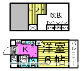 エステムコート梅田東アクアパレス【9階】の間取り