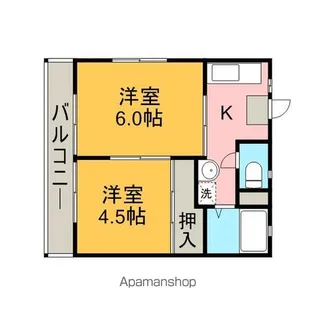 ハイツ森【1階】の間取り
