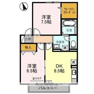 グラン ルミエール B【2階】の間取り