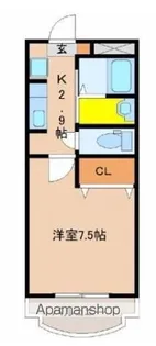アメニティー谷口(たにぐち)【302号室】の間取り