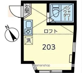 ユナイト丸山ポールモーリア【1階】の間取り
