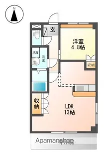 エバーハイツ【1階】の間取り