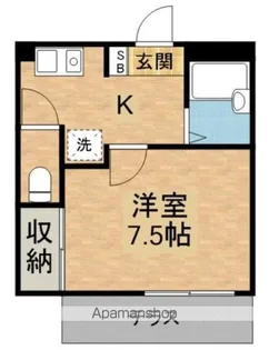 カオパレスNO.23【1階】の間取り