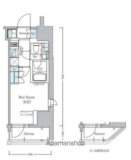 アーバネックス旗の台【3階】の間取り