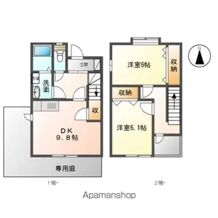 サンセベリアⅡ【102号室】の間取り