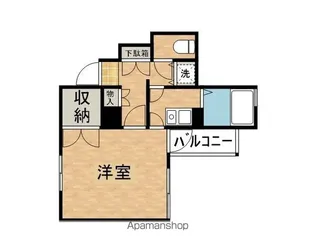 アップルコート【201号室】の間取り